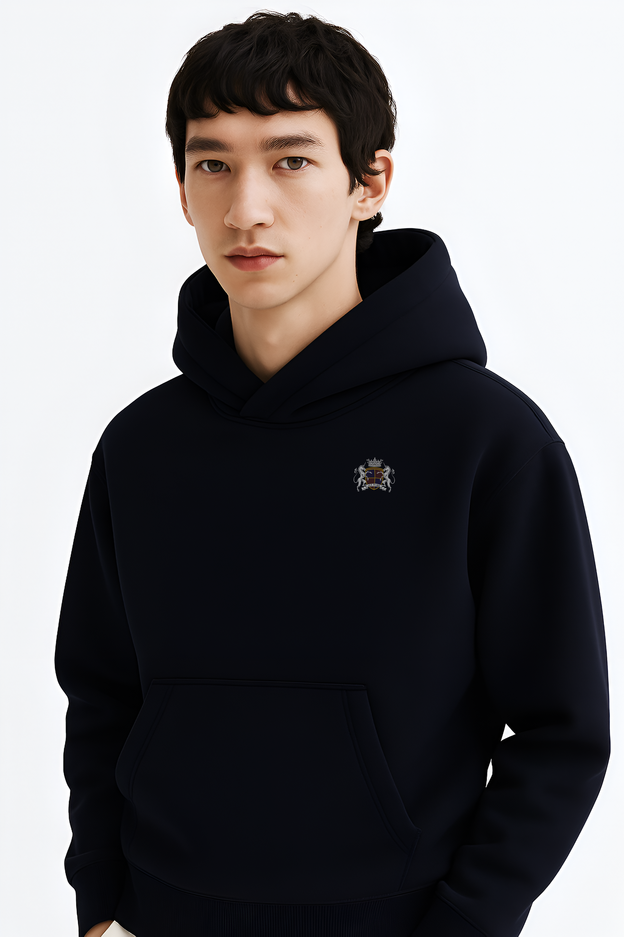 Men's Relaxed Navy Hoodie