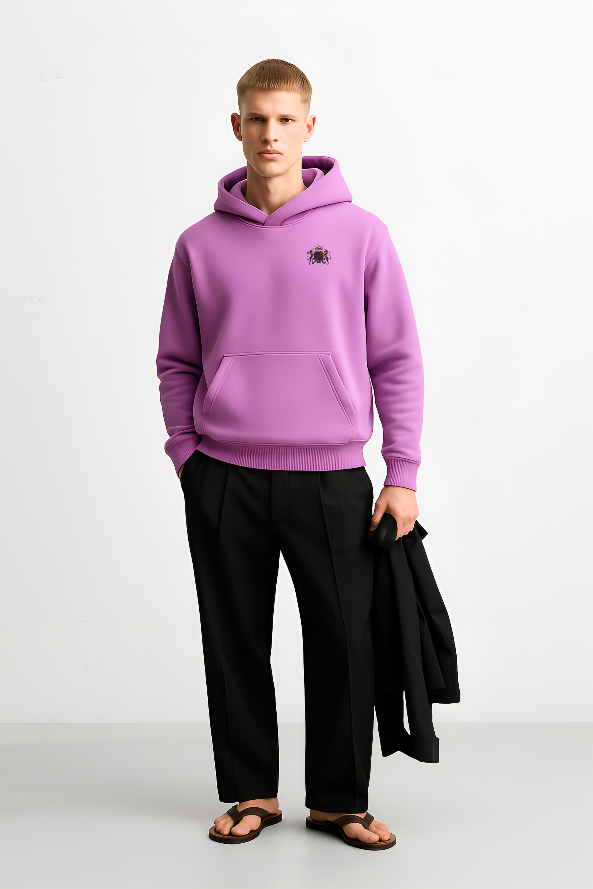 Men's Relaxed Lavender Hoodie