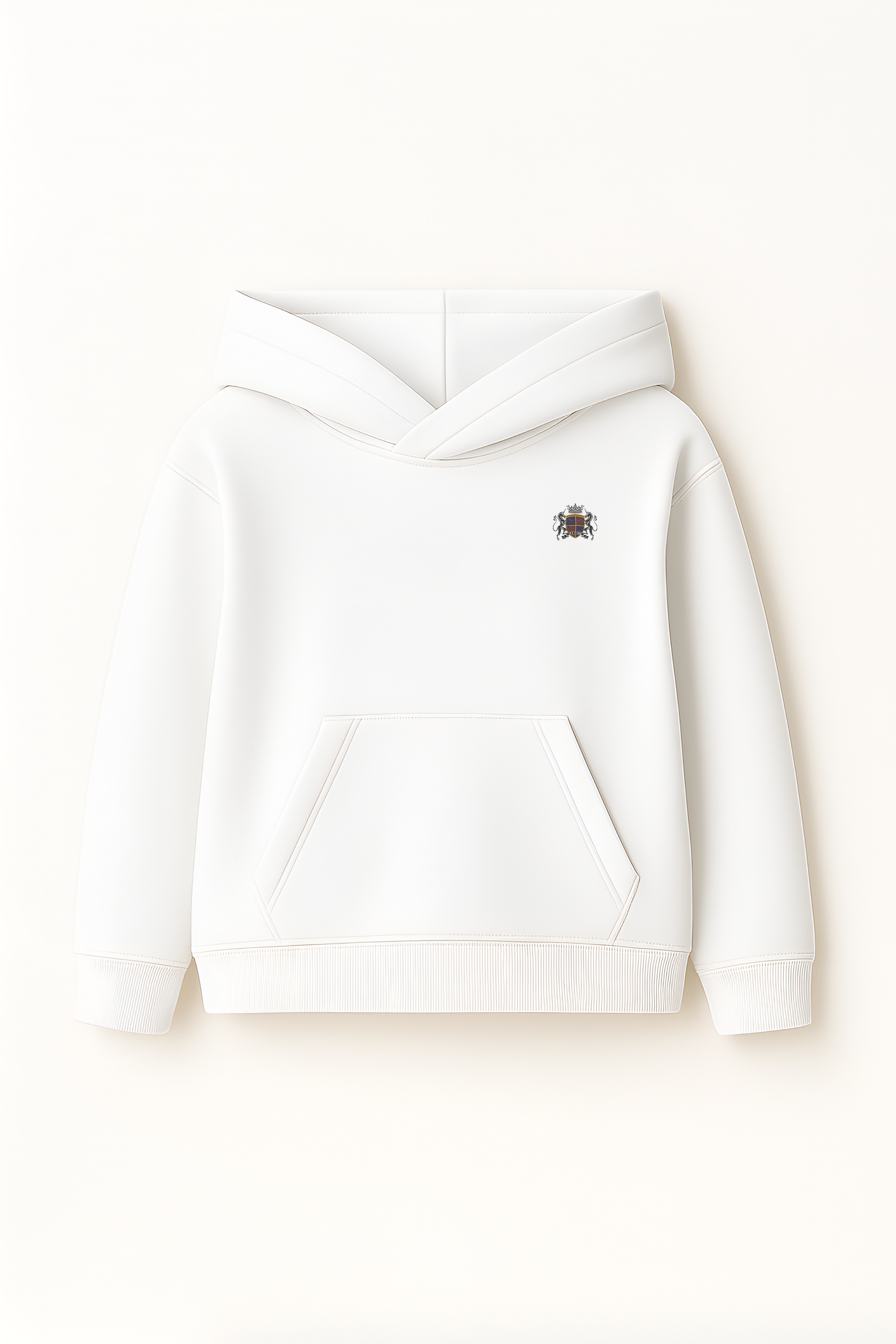 Men's Relaxed White Hoodie
