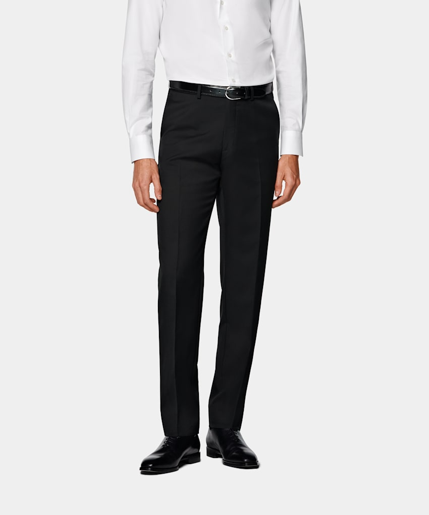 Slim Fit Trousers - Black