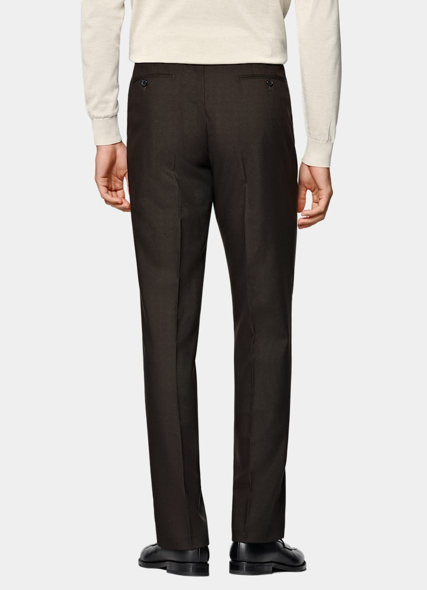 Slim Fit Trousers - Brown