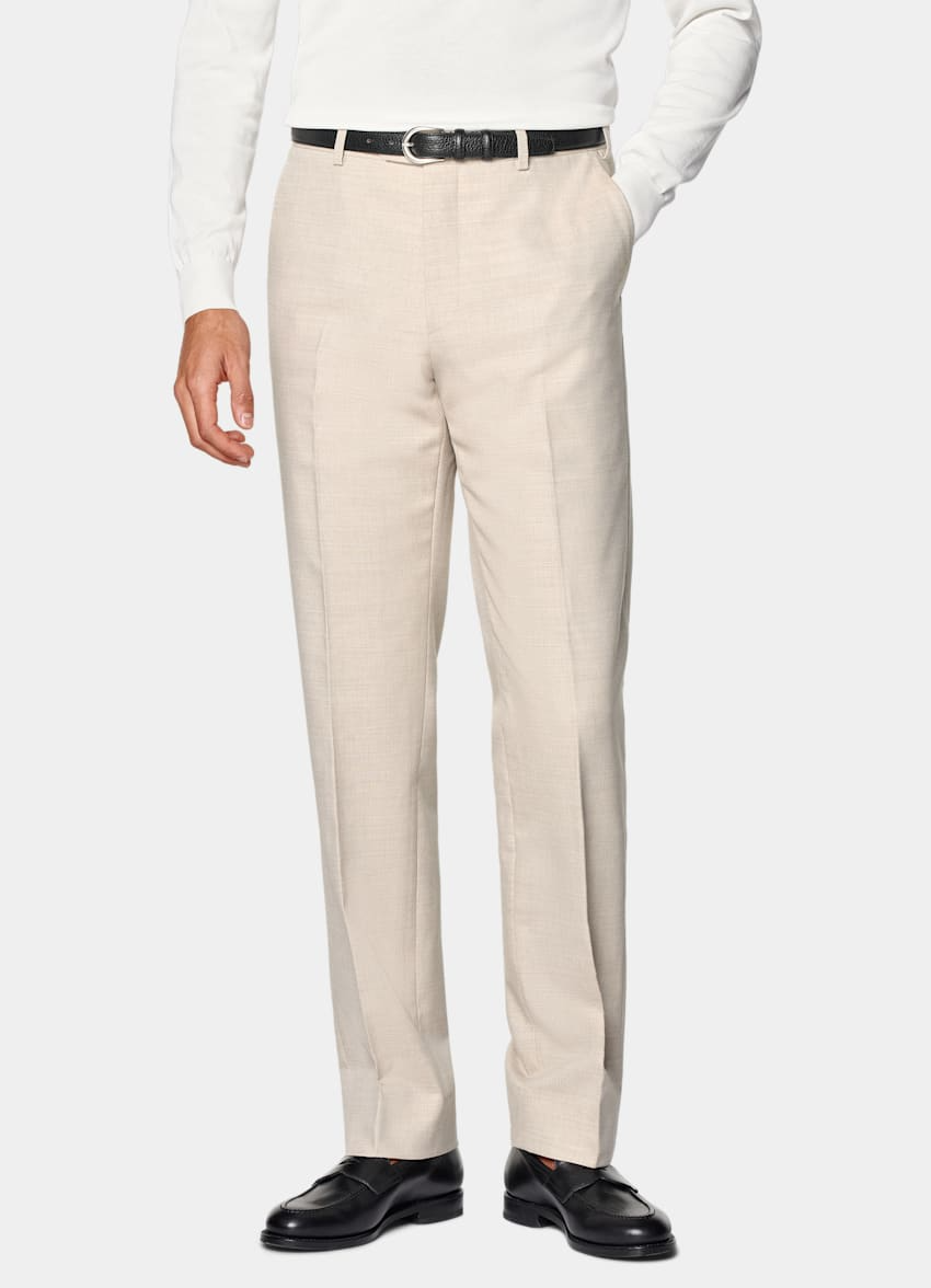 Slim Fit Trousers - Biege