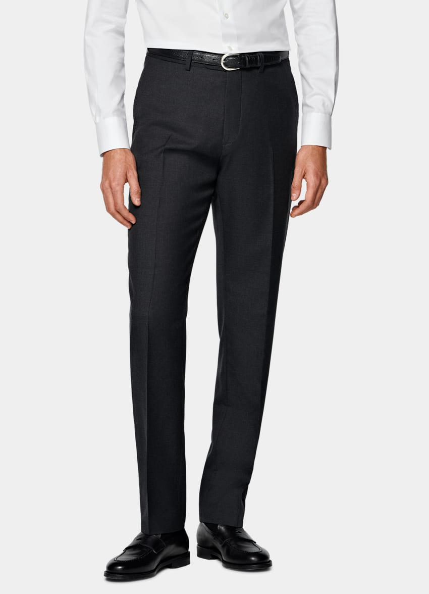 Slim Fit Trousers - Charcoal