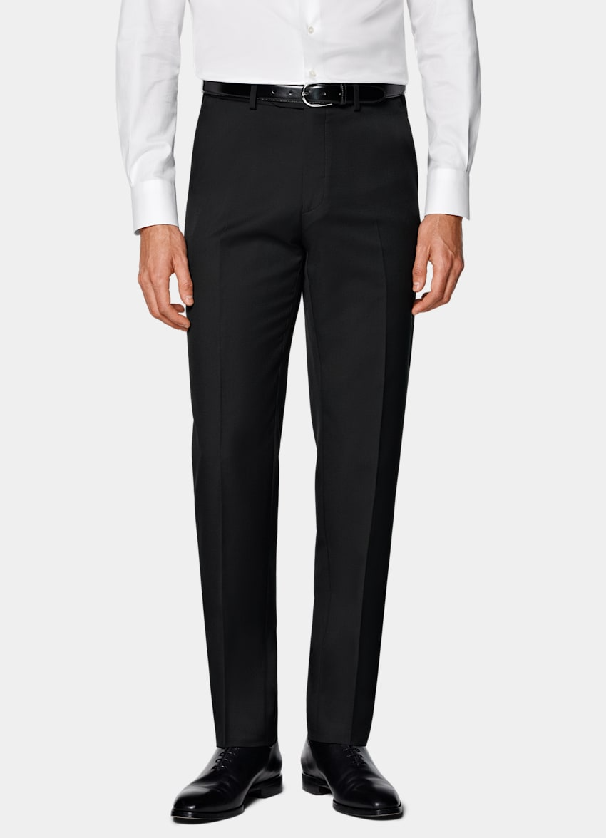 Slim Fit Trousers - Black