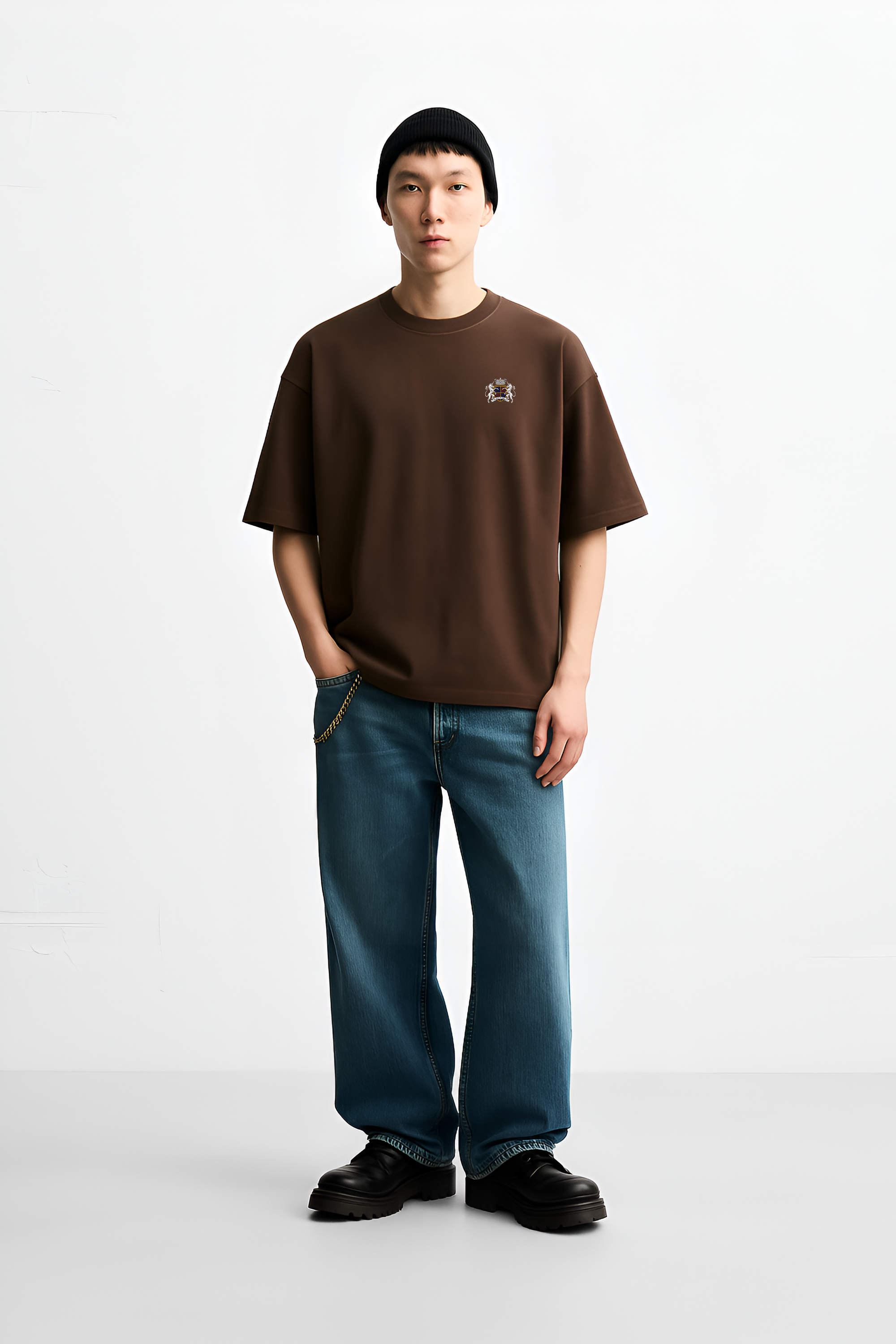 Men's Brown Oversize T-Shirt