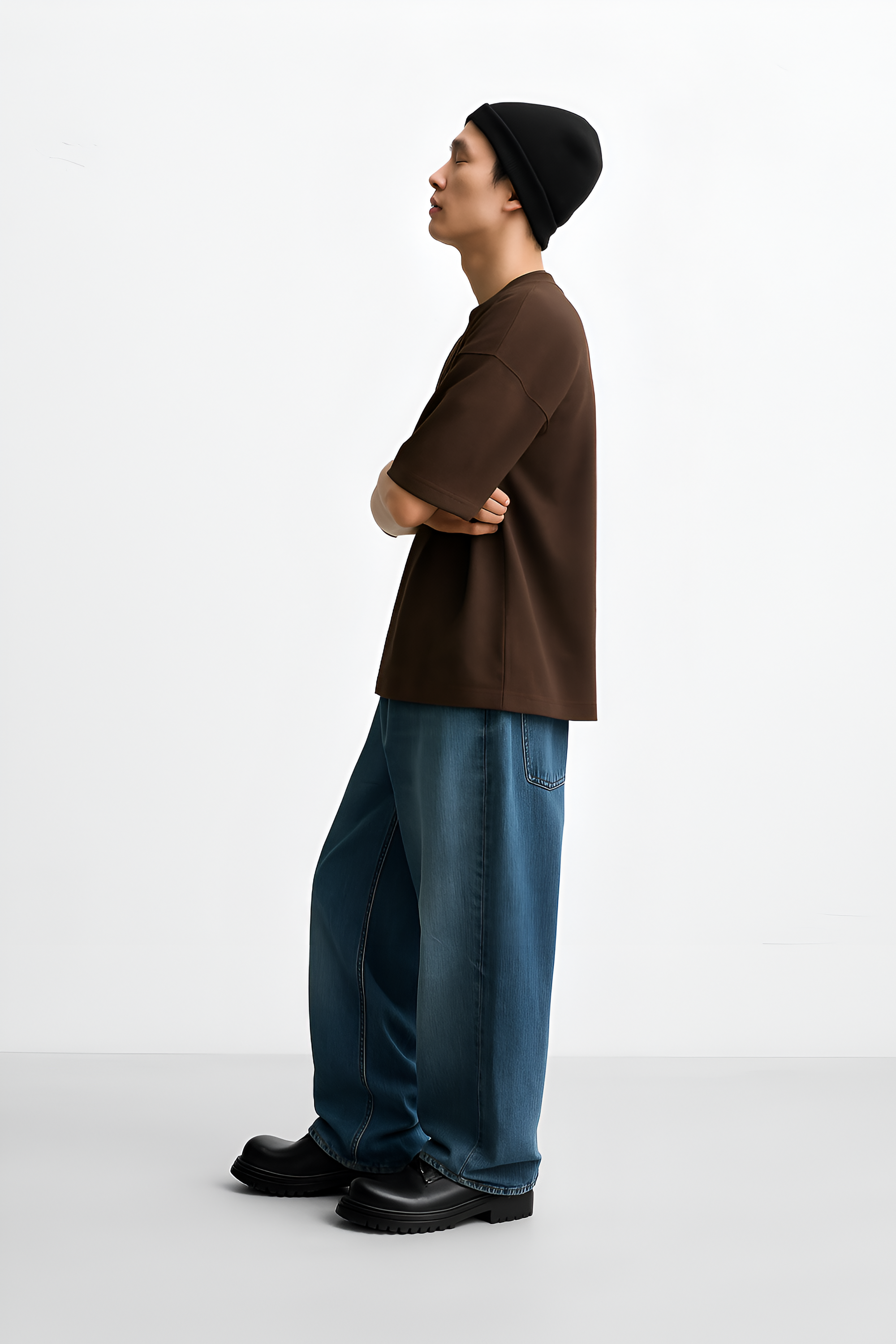 Men's Brown Oversize T-Shirt