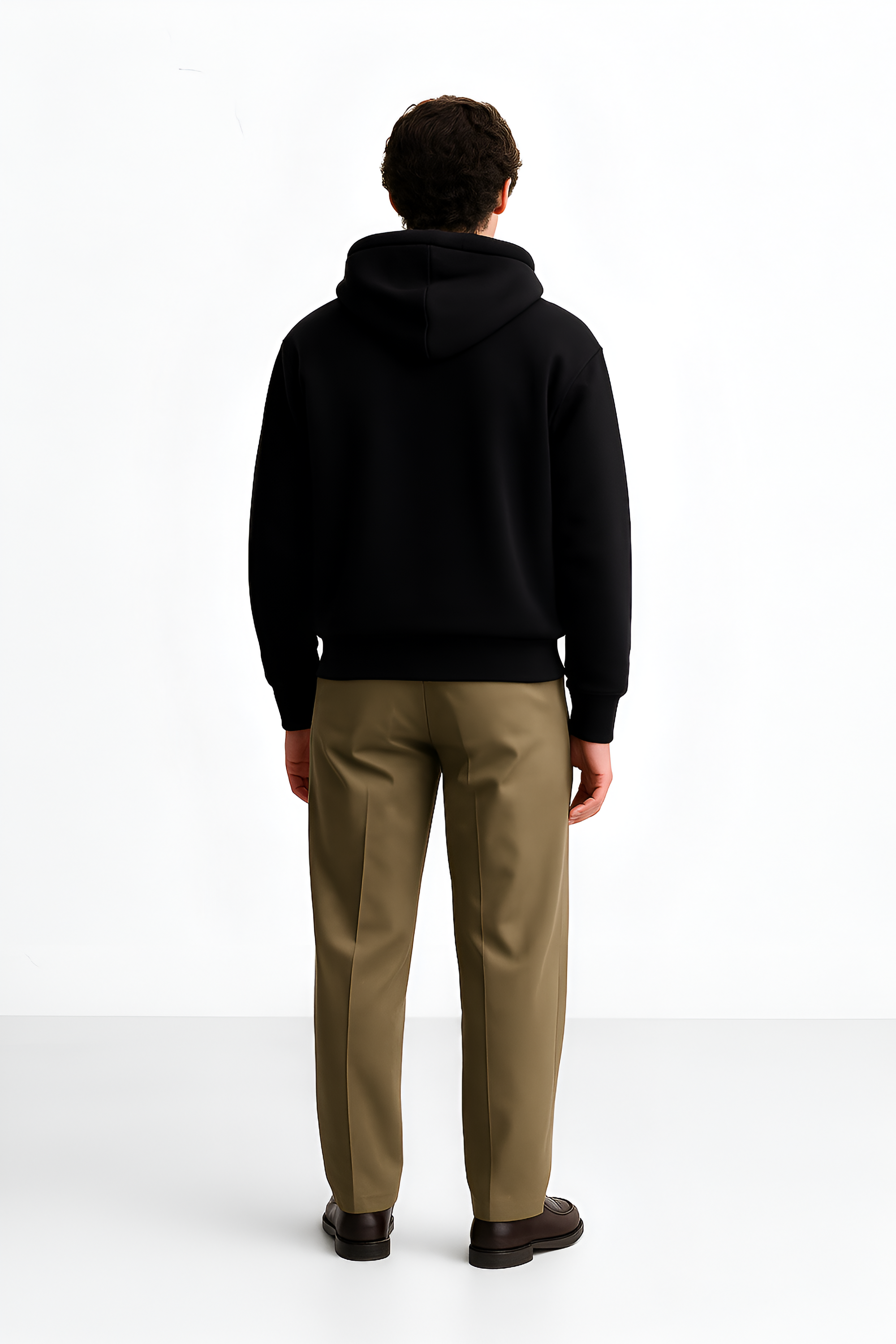 Men's Relaxed Black Hoodie