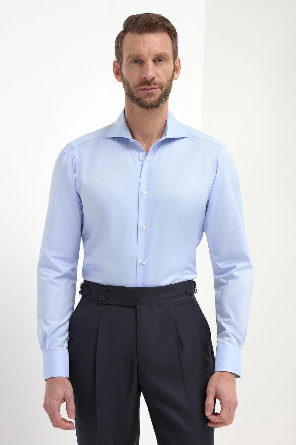 Cutaway Collar Shirt - Blue