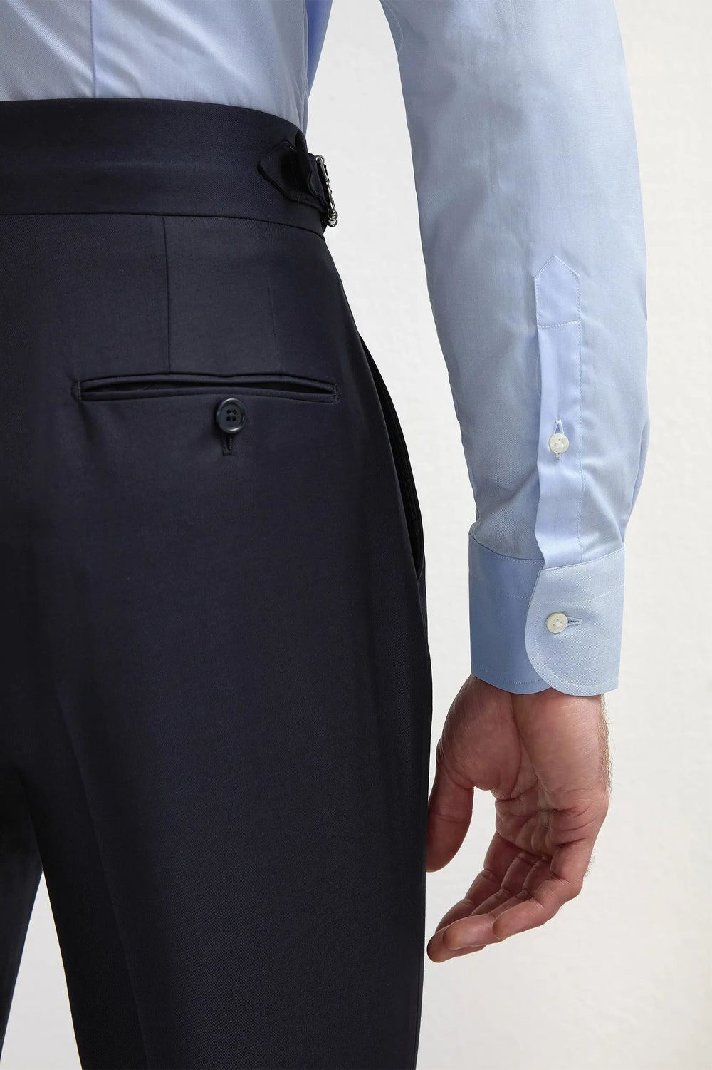 Italian Trousers - Navy Blue