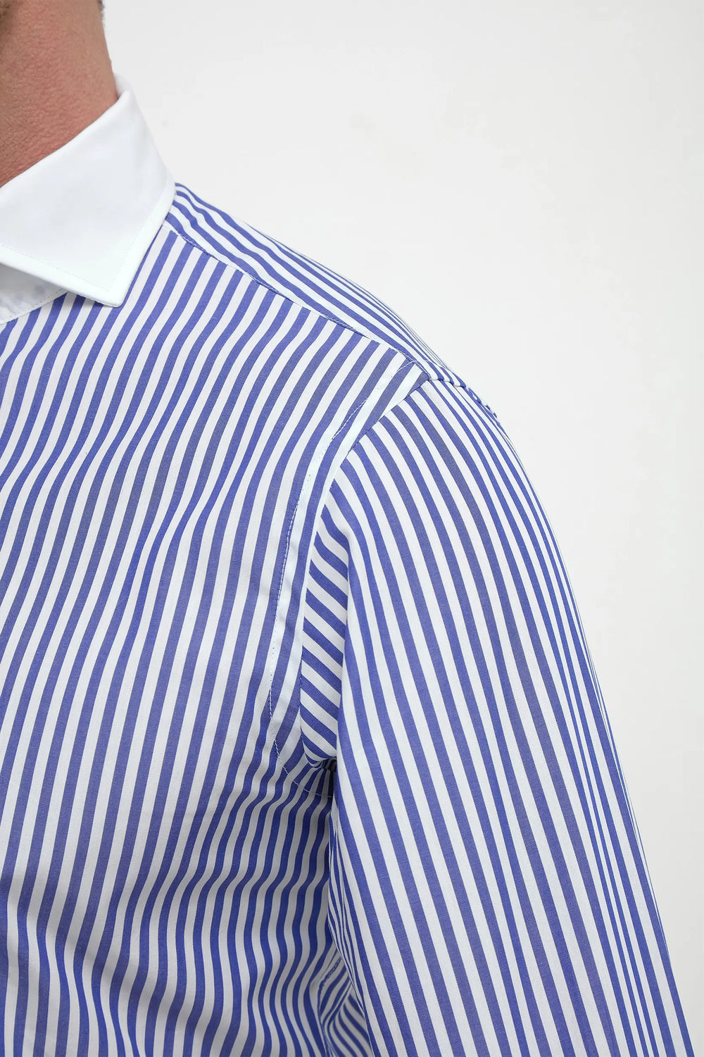 Striped Shirt - Blue white collar (Limited Edition)
