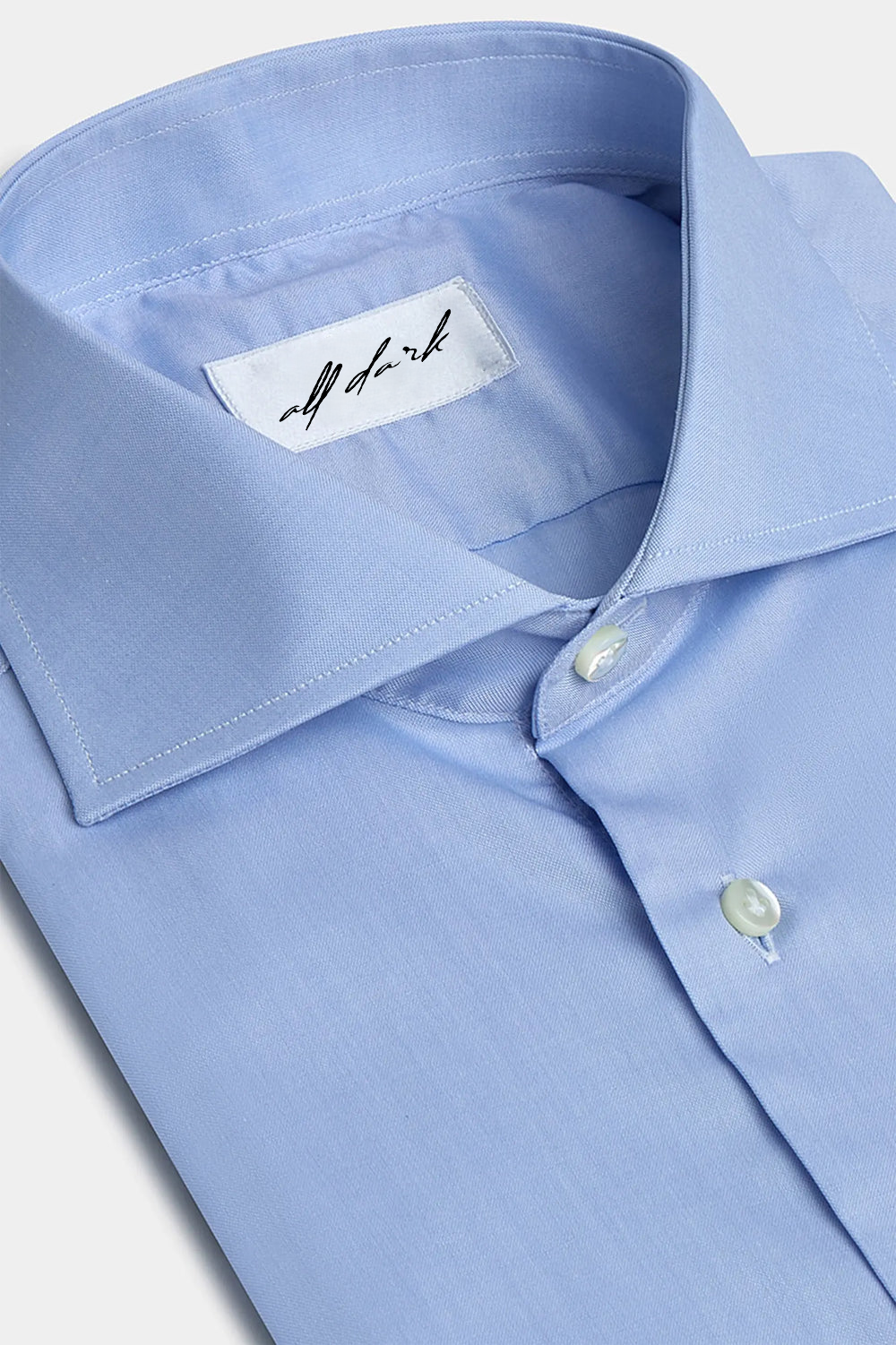 French Double Cuff Shirt - Powder Blue