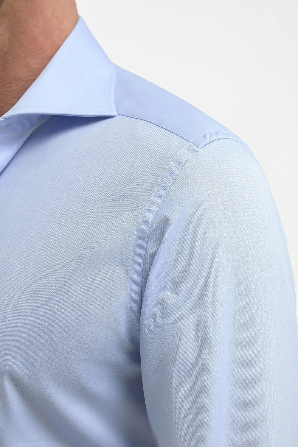 French Double Cuff Shirt - Powder Blue