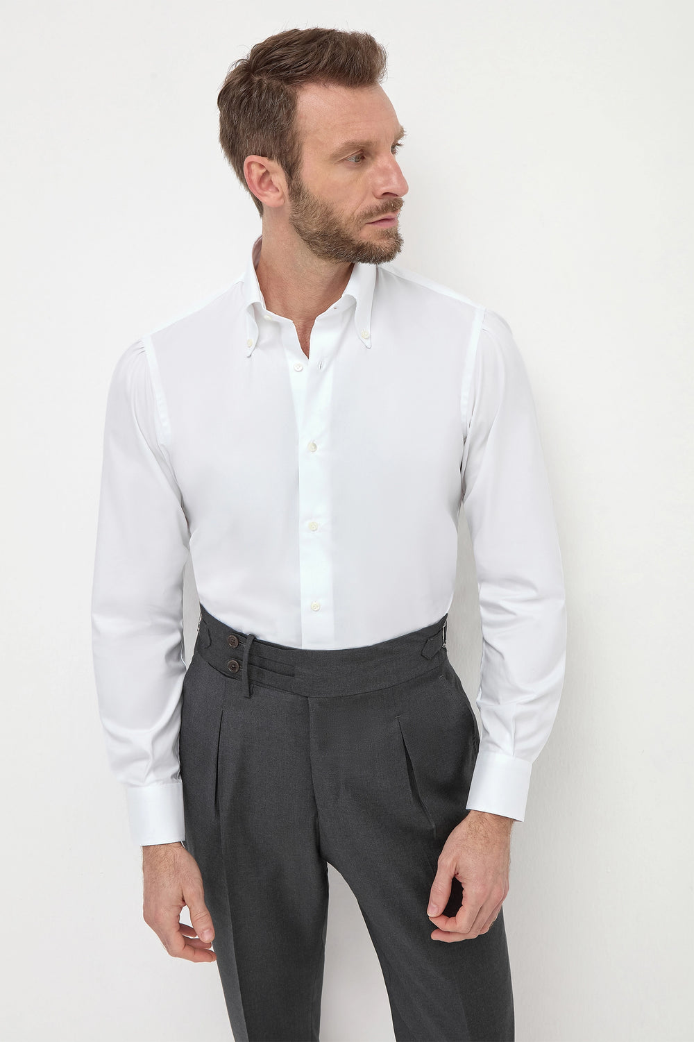 Button Down Shirt - White