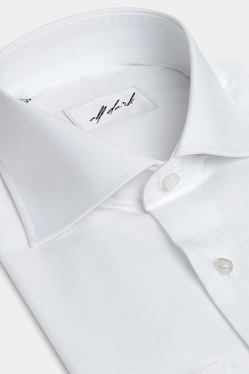 Cutaway Collar Shirt - White