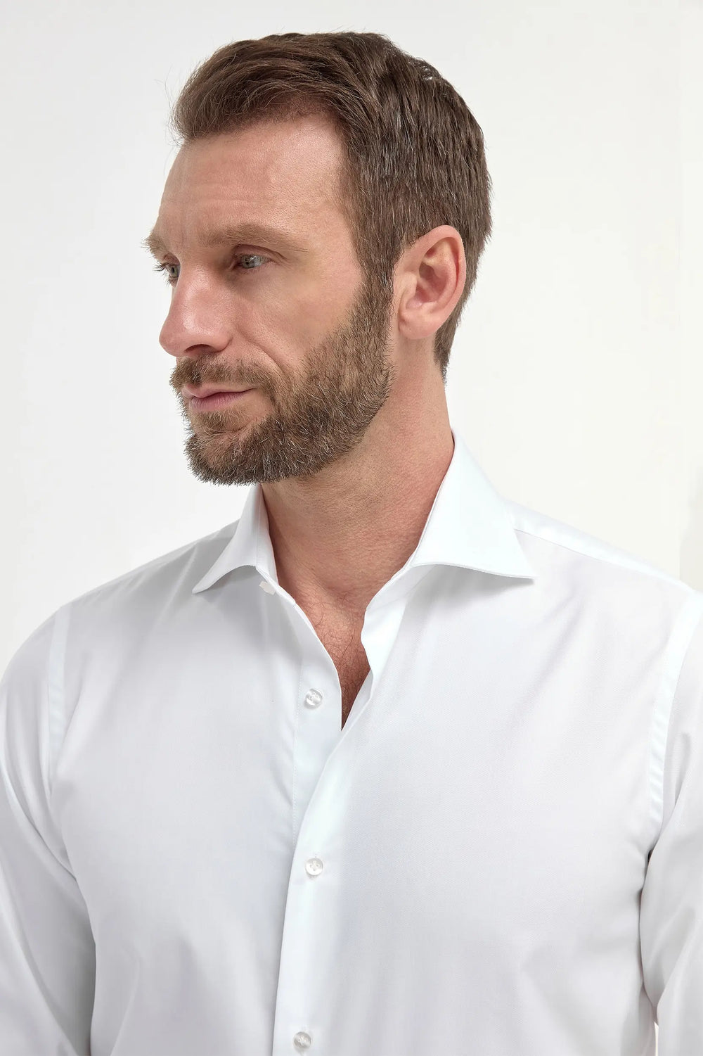 French Double Cuff Shirt - White