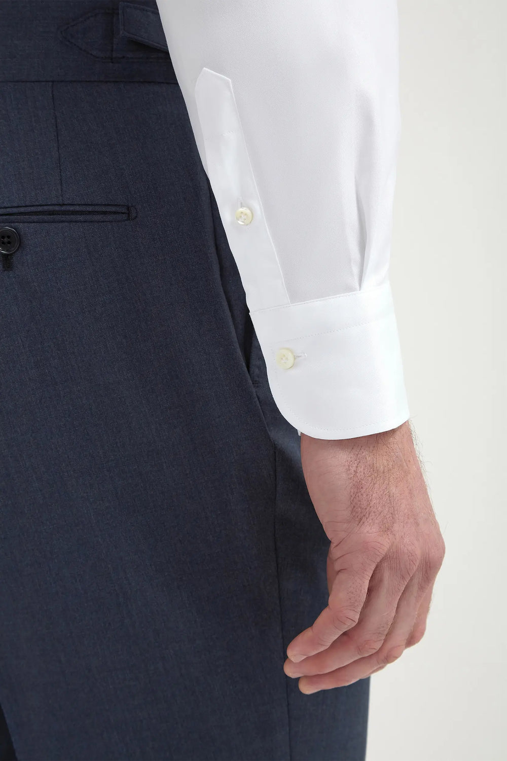 Cutaway Collar Shirt - White